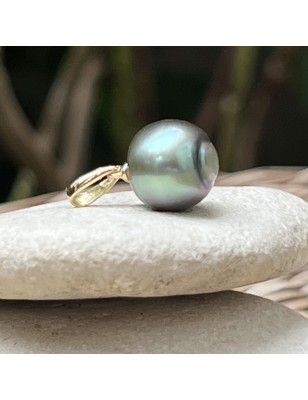 lagoon-blue hue tahiti cultured pearl women's pendant - tahitian pendant for women you love