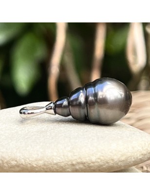 pendentif homme perle Tahiti marron - pendentif tahitien avec une très grosse perle prix