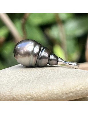 pendentif homme perle Tahiti marron - pendentif tahitien avec une très grosse perle prix