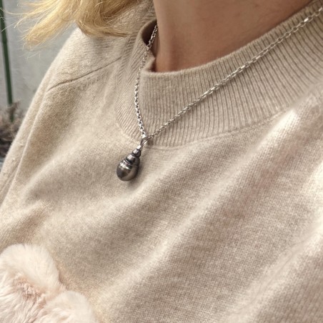 Teiva – Goldene Schokoladen-Tahitiperlen (12,00 mm)