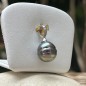 Teiva - 9.80mm Lagoon-blue Peacock Tahitian Pearl Pendant