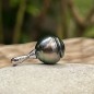 Teiva - 10.75mm Peacock Tahitian Pearl Pendant