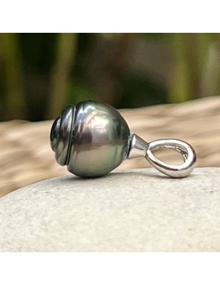 pendentif homme perle Tahiti verte - pendentif tahitien avec une très grosse perle prix