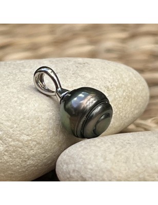 pendentif homme perle Tahiti verte - pendentif tahitien avec une très grosse perle prix