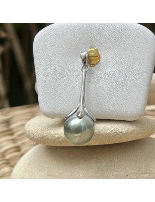 green lagoon Tahiti pearl women's pendant price - rare pearl for women tahitian jewellerey