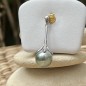 Vaihana - Lagoon Green Tahitian Pearl Pendant