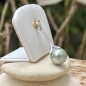 Vaihana - Lagoon Green Tahitian Pearl Pendant