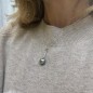 Vaihana - Lagoon Green Tahitian Pearl Pendant