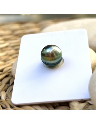 single Tahitian pearl green color price - loose Tahitian cultured pearl