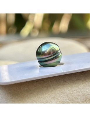 perle de Tahiti seule de couleur verte prix - perle de culture de Tahiti à l'unité
