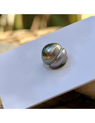 single Tahitian pearl peacock color price - loose Tahitian cultured pearl