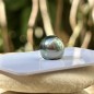 Circled Tahitian Pearl - Blue-peacock - 9.58mm
