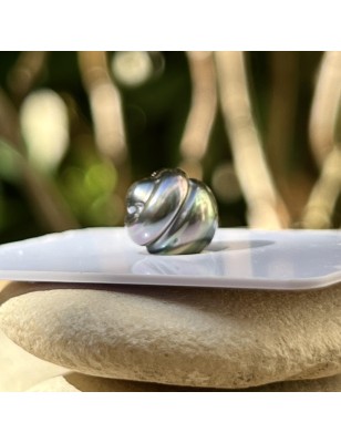 single Tahitian pearl peacock color price - loose Tahitian cultured pearl