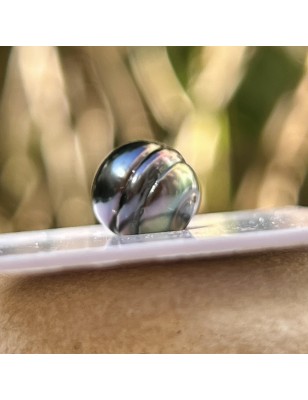 サークルドタヒチアンパール - ブルーピンク - 9.00mm