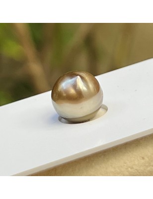 Baroque-shaped Tahitian Pearl - Gilded Brown - 10.30mm