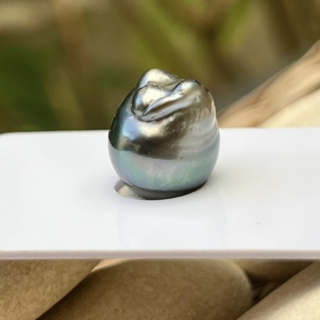 Perle de Tahiti Baroque - Peacock  - 12.12mm