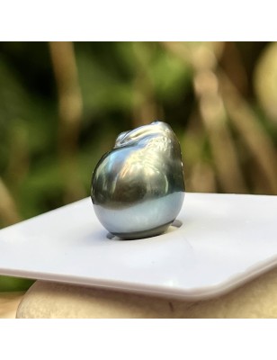 single Tahitian pearl peacock color price - loose Tahitian cultured baroque pearl