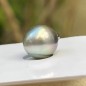 Perle de Tahiti Baroque - Gris  Irisé - 10.95mm