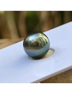 perle de Tahiti seule de couleur verte prix - perle de culture à monter sans bijou