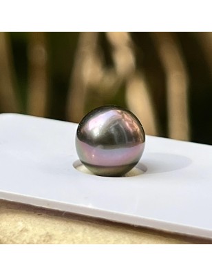 perle de Tahiti seule de couleur violette prix - perle de culture à monter sans bijou