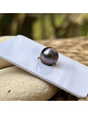 perle de Tahiti seule de couleur violette prix - perle de culture à monter sans bijou