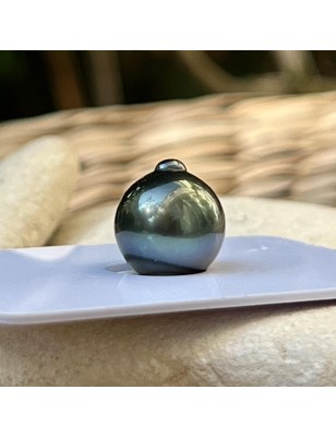 perle de Tahiti seule de couleur peacock bleue prix - perle de culture à monter sans bijou