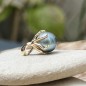 Moana Iti - Lagoon Blue Tahitian Pearl 18K Gold Octopus