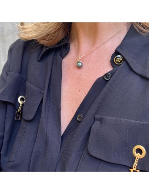 women's octopus gold pendant with blue tahitian pearl price - tahitian octopus jewel