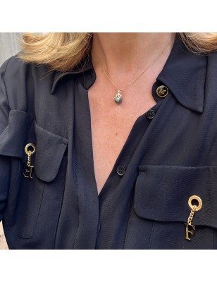 women's octopus gold pendant with blue tahitian pearl price - tahitian octopus jewel