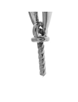 bail in white 18-carat gold for cultured pearls - gold pendant for pearls