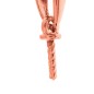18K Gold Pink Pendant - 0.30 Gram