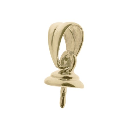 Bélière Mobile Or Jaune 18 Carats pour Perle de Culture