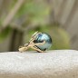 Moana Iti - GreenTahitian Pearl 18K Gold Octopus