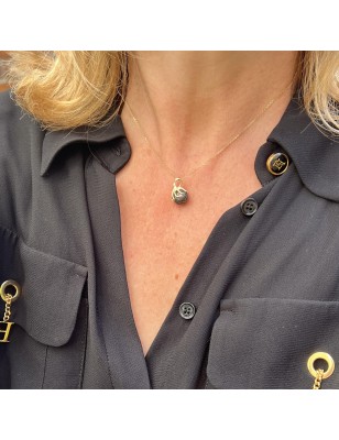 women's octopus gold pendant with marquesan engravings tahitian pearl price - tahitian octopus jewel