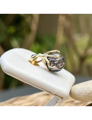 women's octopus gold pendant with marquesan engravings tahitian pearl price - tahitian octopus jewel