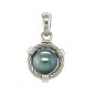 Calypso - Pendentif Argent Rhodié - Perle de Tahiti 9/10mm