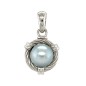 Calypso - Pendentif Argent Rhodié - Perle de Tahiti 9/10mm