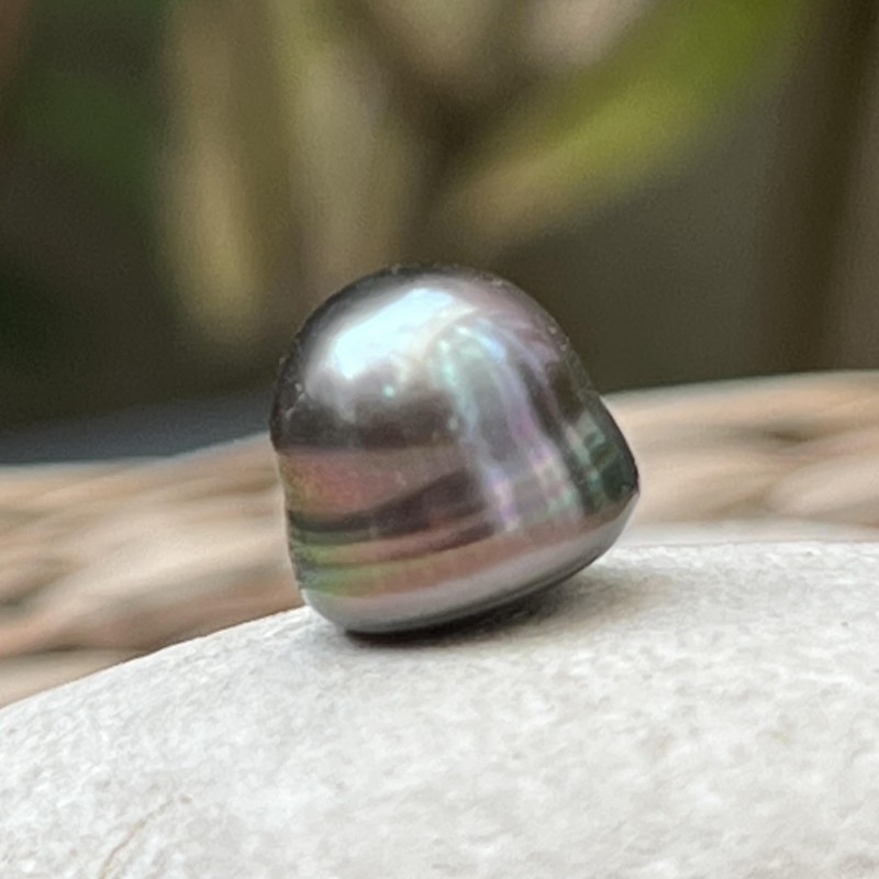 Perle von Tahiti Einzeln - Barock - Qualität Cerclée Auswahl - 10,88 mm