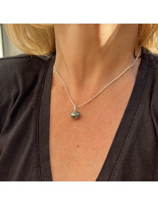 Ava Nui - Pendentif Perle de Tahiti Bleu Gris - 11.80mm