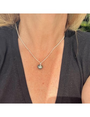 grosse perle de Tahiti bleue en pendentif argent homme prix