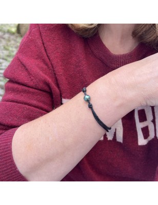 bracelet en perle de culture de Tahiti lagon prix - perle bleue en bracelet femme