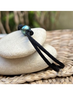 bracelet en perle de culture de Tahiti lagon prix - perle bleue en bracelet femme