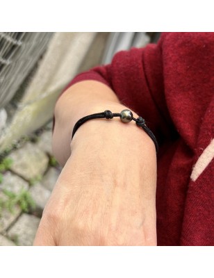 bracelet en perle de culture de Tahiti  prix - perle marron en bracelet femme