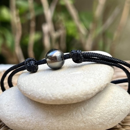 bracelet en perle de culture de Tahiti  prix - perle marron en bracelet femme