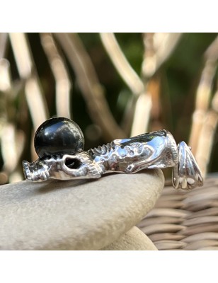 tiki homme en pendentif argent perle de Tahiti prix - bijou tiki