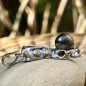 Te Mana - Argento rodiato - Perla nera di Tahiti - 9,84 mm