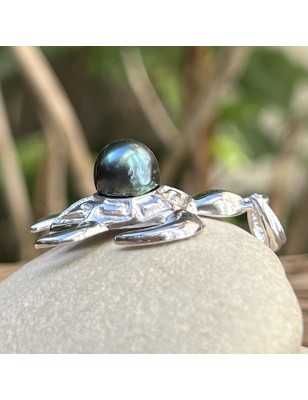 turtle men's pendant with cultured tahitian pearl price - tahitian pendant for men