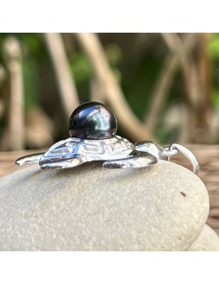 pendentif homme tortue perle noire de culture de tahiti prix - pendentif homme tahitien
