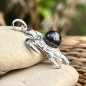 Honu-Mana - Tahitian Black Pearl Turtle Pendant