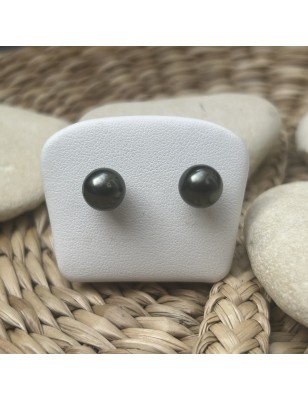 perles tahitiennes boucle oreille perles de culture de Tahiti - perles de tahiti noires - perles noires